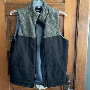 Navy Yard Workwear Sherpa collar Lined zip vest black Gray Men's s